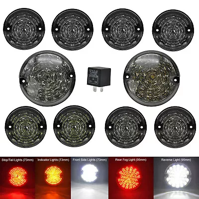 10pcs Smoke LED Rear Tail Light Lamp Fit For Land Rover Defender 90 110 1990-16 • $233