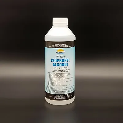 Isopropyl Alcohol Isopropanol 100%Rubbing Alcohol IPA 1 Litre Sanitiser1L • $11.50