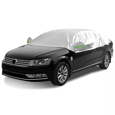 £12.19 • Buy Universal Sedan Half Car Cover Top Roof Sun UV Protection Waterproof Outdoor