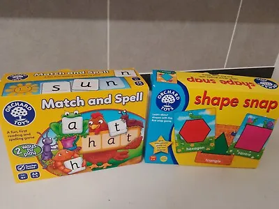 £5.99 • Buy 2 X Orchard Games-shape Snap &match And Spell-complete And Clean