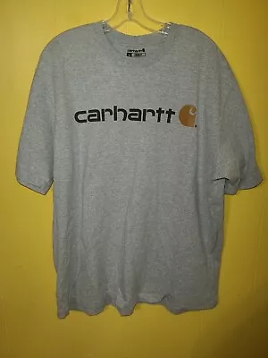 Carhartt T-Shirt Men’s Gray Short Sleeve Size XL Loose Fit • $11.99