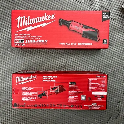 Milwaukee M12 12V Lithium-Ion Cordless 3/8 In. Ratchet (Tool-Only) • $94.99