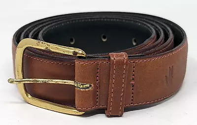 Izod Lacoste Mens Light Brown Full Grain Leather 42/105 Belt 10330210 CU23 • $14.99