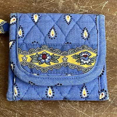 Vintage Vera Bradley French Blue Tri-Fold Wallet Retired Pattern • $7.99