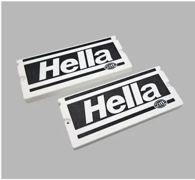 White BMW Hella Style Fog Light Covers | Rally Caps | Fits E30 E28 E24 RARE • $34.99