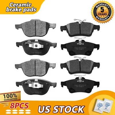 Front Rear Ceramic Disc Brake Pads Set For MAZDA 3 5 2005 VOLVO S40 V50 • $40.33