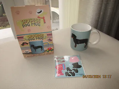 Paladone Sausage Dog Mug With Dress Up Stickers • £5