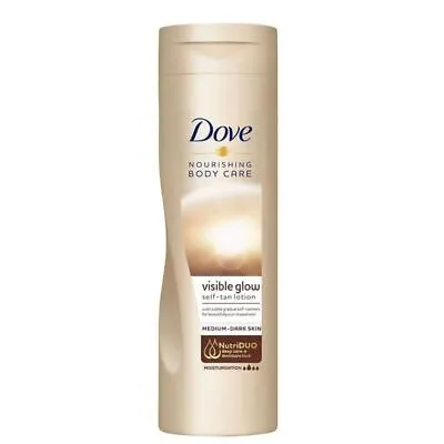 £6.12 • Buy Dove Visible Glow Self Tan Lotion Medium-Dark Skin Body Care Moisturiser 200ml