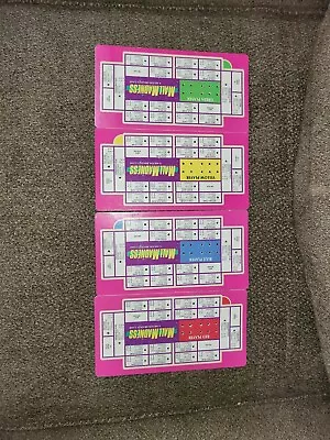 Milton Bradley Mall Madness 1996 4 Shopping Lists Replacement Part • $6.30