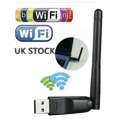 £8.89 • Buy High Speed Wifi Wireless USB Adaptor Antenna Dongle For PC Smart TV Box Opennox