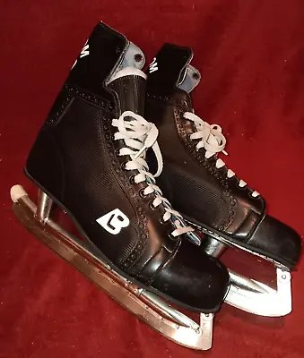 Bauer Ice Skates Custom Pro NHL Approved Size 12 Made In Canada S.L.M. Read • $44.91
