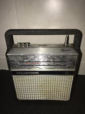 Vintage Marconiphone 4166 Battery Lw Mw And Fm Radio UNTESTED • $28.61