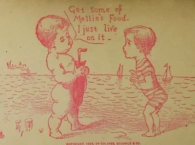 1883 Mellin's Infant Food Babies Beach Doliber Goodale & Co C. Stone & Son P39 • $9.62