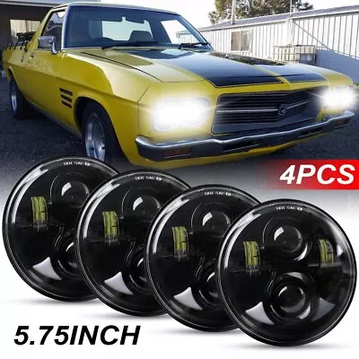 New 4pcs 5.75 5-3/4 Inch Round Headlight For Holden HQ HK HT HX HZ HJ HG Premier • $188.99