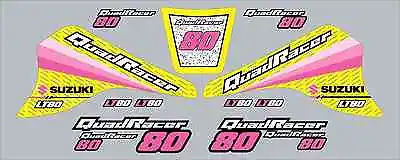 Pink Yel LT80 Quadracer Graphics Lt 80 Decals Stickers Quad Atv Quadsport Girl • $59.99