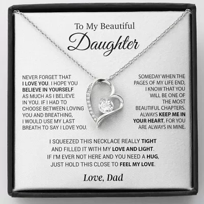 To My Daughter Necklace Daughter Father Necklace Daughter Gift From Dad • $34.99