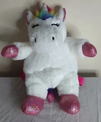 Kids Unicorn 15” Plush Soft Toy Backpack Rucksack Bag Adjustable Straps Claire's • £12.50