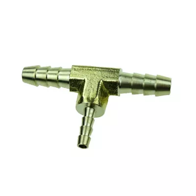 Brass Hose Barb Reducing Tee Reducer Fitting 1/4  X 1/4  X 1/8  • $7.99