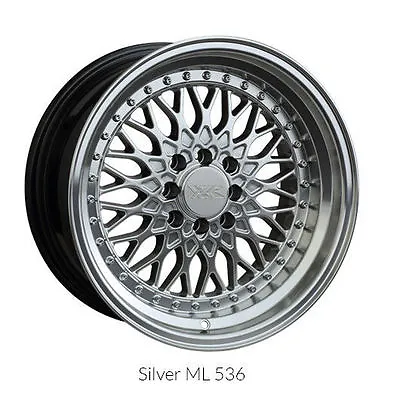 $1333.93 • Buy Xxr Wheels 536 18x9 Et32 5x100 5x114.3 Shadow Silver Machined Lip New In Boxes