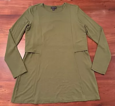 J. Jill Wearever Women’s Size Green Relaxed Stretch Long Sleeve Tunic Top Sz XS • $11.50