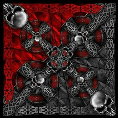 Celtic Cross And Skulls Design 21  X 21  Bandana • $9.99