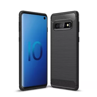 Black Protective Slim Back Case Cover For Samsung Galaxy S10 S20 S21 • £3.90