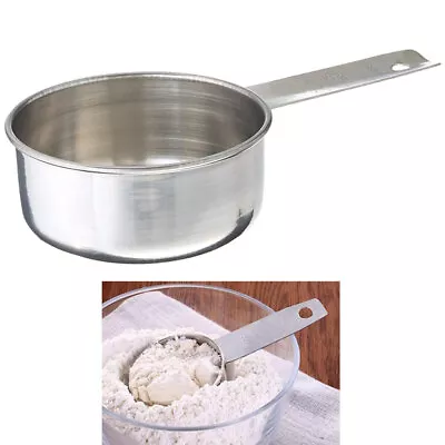 1 Pc Stainless Steel 1/2 Measuring Cup Scoop Measure Metal Kitchen Gadget Baking • $8.46