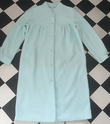 Ladies Size M 12-14 Mint Green Fleece Dressing Gown Damart No Signs Of Wear • £12.50