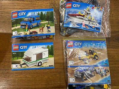 BULK - Lego City - 60117 - 60147 - 60082 - Retired - Caravan - Boat • $95