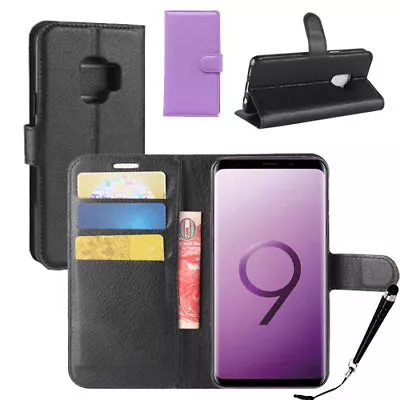 HQ Wallet Money Card Leather Case For Samsung Galaxy S9 / S9 PLUS + FREE Stylus • $7.89