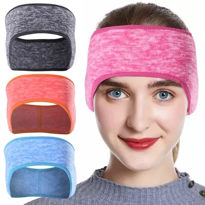 Sport Ear Warmer Headband Men Women Fleece Ear Muffs Band Gym Stretch Hair Wrap • $5.99