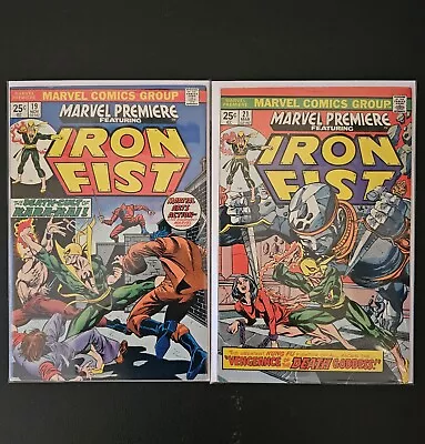 Marvel Premiere #19 And #21 Early Iron Fist And 1st Colleen Wing Mid Grade • $40