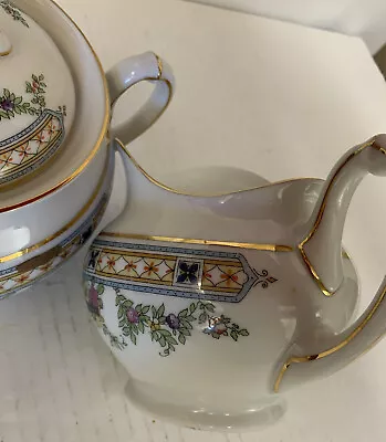 Heinrich & Co H & C Selb Bavaria Creamer And Sugar Bowl Pattern 6057 • $39