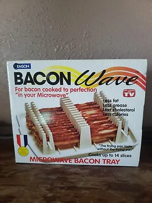 The Original Bacon Wave Microwave Bacon Tray Cooks Up To 14 Slices As Seen On TV • $24