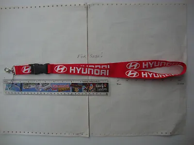 Lanyard Hyundai (Red) Design Neck Strap ID Security Card USB Stick Keys Etc • $7