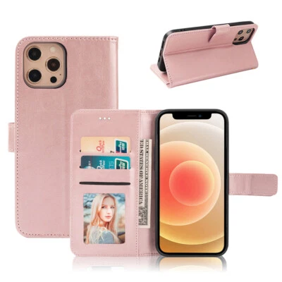 $9.85 • Buy Wallet Leather Flip Case Cover For IPhone 15 14 11 13 12 Pro XS Max XR 7 8 Plus