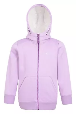 £19.99 • Buy Mountain Warehouse Alpine II Kids Zip Up Hoodie Sherpa Lined Lightweight Jacket