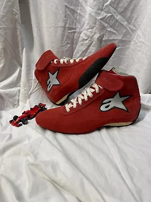 RED VINTAGE Alpinestars - Driving / Racing Boots Shoes (New) Rare Formula One • $600