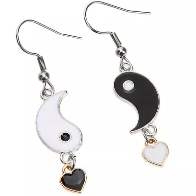 Alloy Earrings Miss Stainless Steel Dangle Yin Yang For Women • £7.35