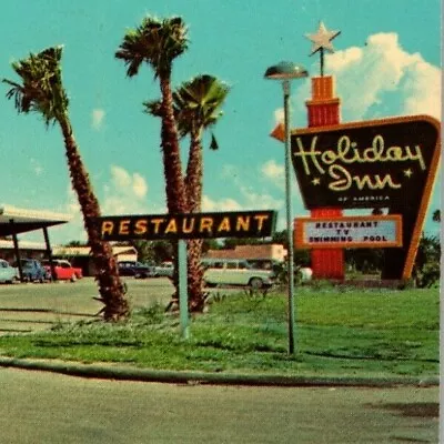 Holiday Inn Brownsville Texas TELETYPE REGISTRATION! Vintage Postcard 5049 • $9.99