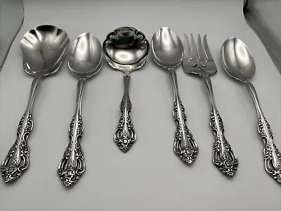 6 Pc. Oneida Cube Michelangelo Stainless Steel Flatware Serving Set • $50.99