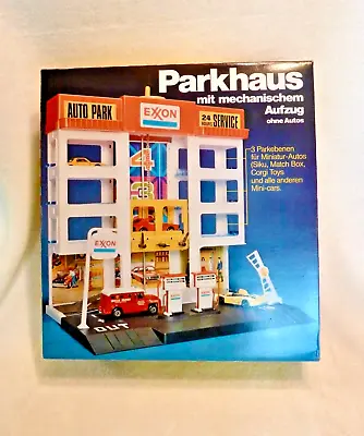Vintage Parkhaus Toy Parking Garage Gas Station From Quelle (Germany) RARE • $94