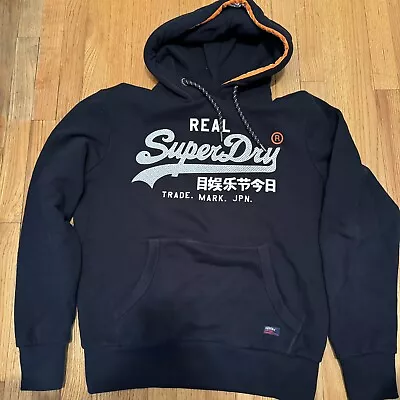 Superdry Vintage Logo Racer Hoodie Size XL Blue Japan Unisex • $29.90