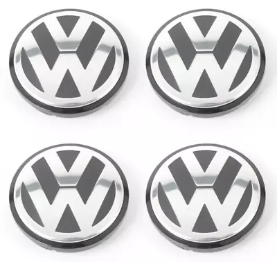 NEW 2005-2012 VW FOX - FOUR ALLOY WHEEL HUB CENTRE CAP UNIT 55mm 1J0601171XRW • $105.77