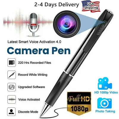 Pocket Pen Camera 1080P Mini Wearable Recorder Body Video Recorder • $29.97
