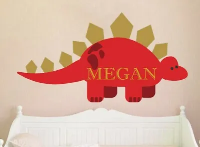 Dinosaur Custom Name Wall Decal Personalized Sticker Personalized Decal • $99.99