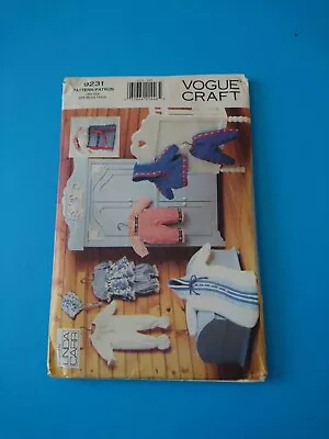 VOGUE PATTERN 9231 Sweatsuit Dress Hat Bunting Bloomers For 15 -16  Dolls • $4.99