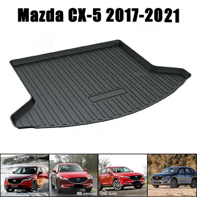 Rubber Rear Cargo Liner Trunk Tray Floor Protector Mat For Mazda CX-5 2017-2021 • $39.55