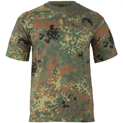 £14.95 • Buy Army Mens Top Combat T-Shirt Military Tee BW Flecktarn German Camouflage S-3XL