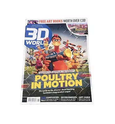 3D World: Chicken Run Dawn Of The Nugget Poultry In Motion Jan 2023 Issue No#307 • £4.95